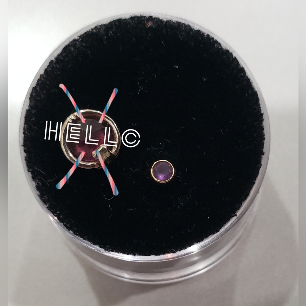 ❌SOLD❌Anatometal Sandblasted Amethyst